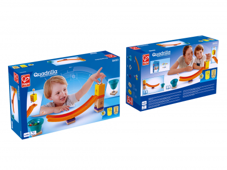 Jucarie copii Quadrilla - circuit cu bile - Set rampa  (17 piese) [1]
