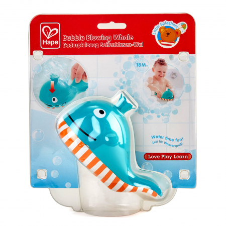 Jucarii pentru baie bebelus - Jucarie de baie - Balena care sufla cu baloane de sapun