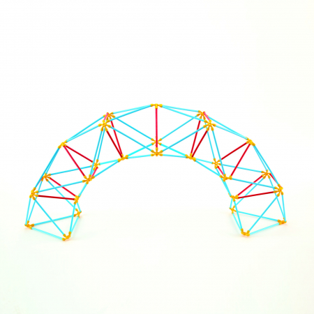 Jucarii si jocuri interactive pentru  copii - Jucarie din bambus Flexistix - Cupola Geodezica (177 piese)