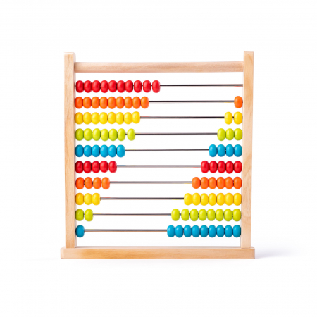 Jocuri si jucarii educative pe varsta - Jucarie din lemn - Abac cu bile colorate