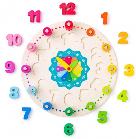Jucarie din lemn - Ceas didactic cu matematica [2]