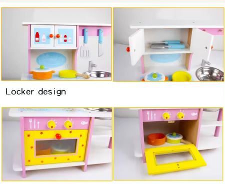 Set Bucatarie Din Lemn cu Accesorii [1]
