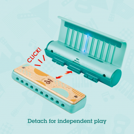 Jucarie din lemn - Instrument Harmonica electrica (muzicuta) [4]