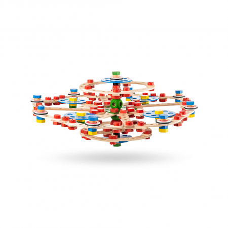Jucarie din lemn - Set constructie inginer (340 piese) [3]