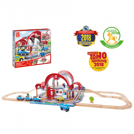 Jucarie din lemn - Set Gara Centrala (45 piese) [1]