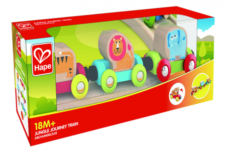Jucarie din lemn - Tren calatorie in Jungla [3]