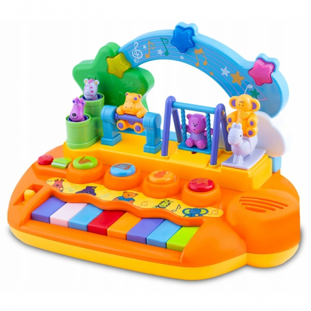 Bebe 9 luni+ - Jucarie educativa cu pian si lumini Ricokids RK-749
