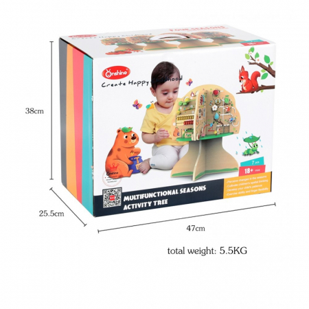 Copii 3 ani+ - Jucărie Educativă Montessori cu Cele 4 Anotimpuri