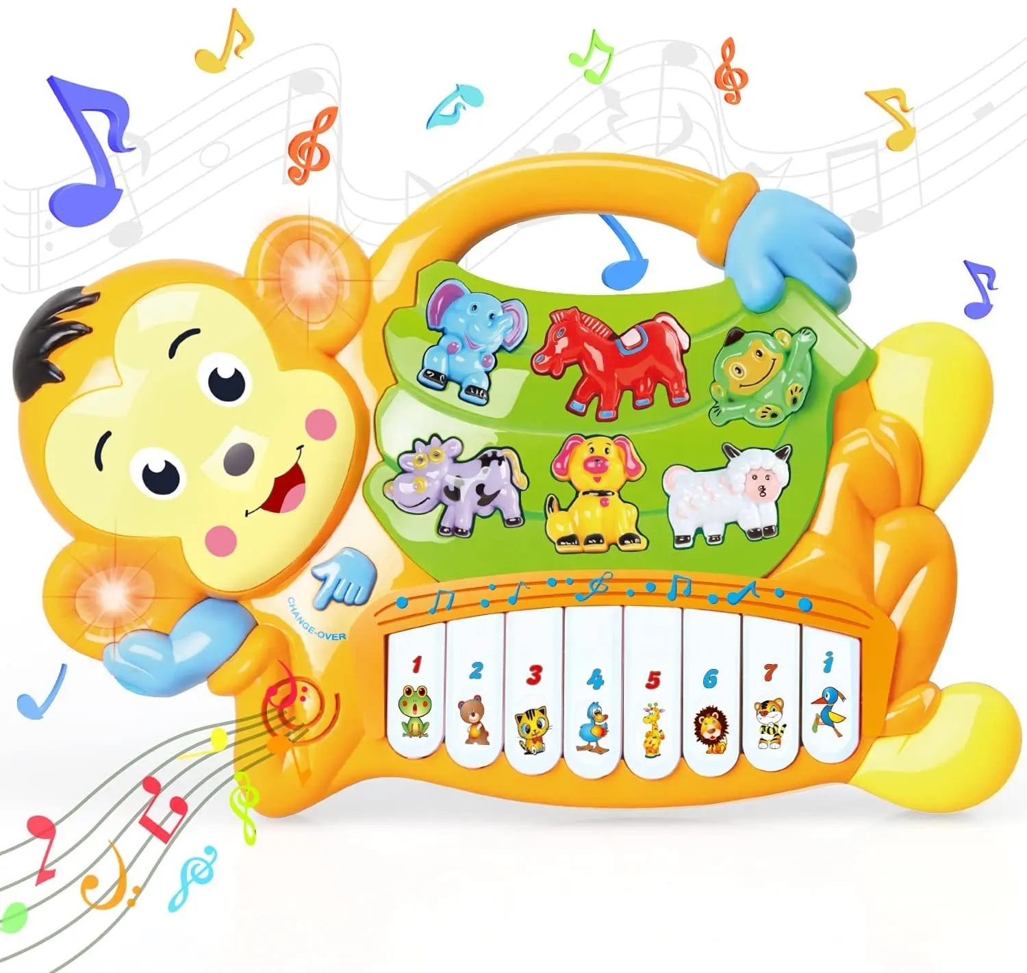 Copii 3 ani+ - Jucarie Interactiva si Muzicala pentru Bebelusi, Maimutica