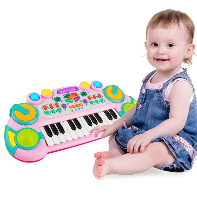 Bebe 9 luni+ - Jucarie Interactiva si Muzicala, Mini Pian cu 24 de Clape