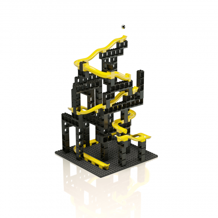 Copii 3 ani+ - Jucarie Marble Run Pi set M Hubelino (99 piese)