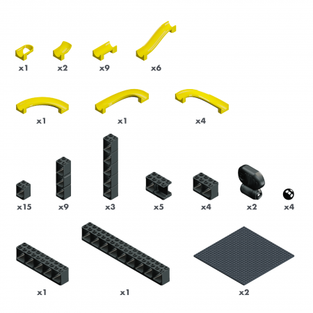 Jucarie Marble Run Pi tunuri magnetice Hubelino (70 piese) [1]