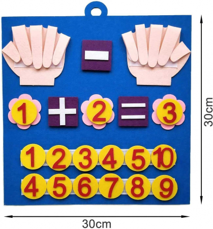 Jucarie Montessori din fetru, invatam matematica [4]