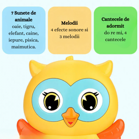 Jucarie Muzicala si Interactiva pentru Bebelusi, Bufnita Jucausa [2]