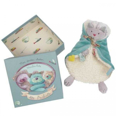 Pentru Bebe - Jucarie senzoriala bebe pisicuta, Moulin Roty