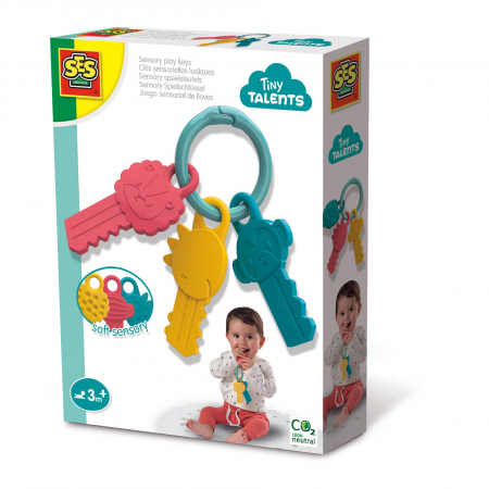 Bebe 9 luni+ - Jucarie senzoriala bebelusi - Chei
