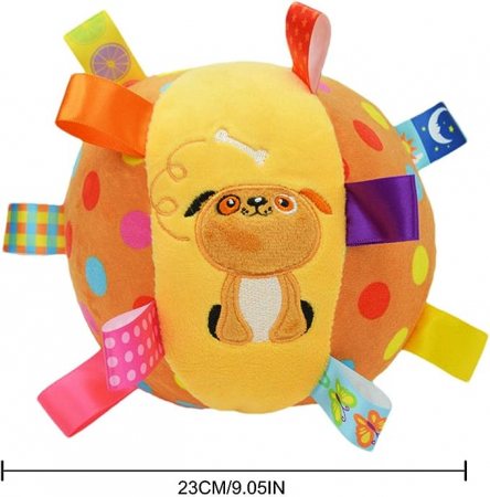 Jucarie senzoriala minge cu animalute pentru bebe [1]
