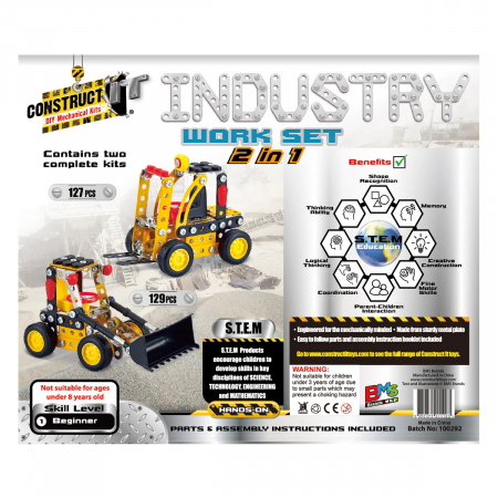 Kit STEM Vehicule de construcție 2 in 1, nivel incepator [1]