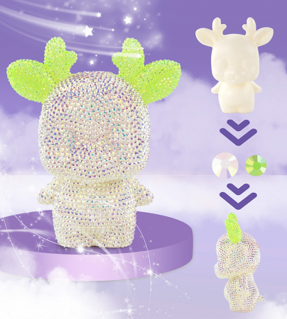 Kit DIY creativ, Ren, Unicorn si Ursulet cu Diamante 5D [5]