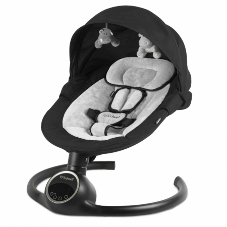 Camera copilului - Leagan electric 2 in 1 Kidwell Reve - Black Silver