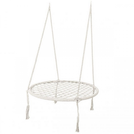 Jucarii de exterior - Leagan, scaun suspendat, alb, GW-908