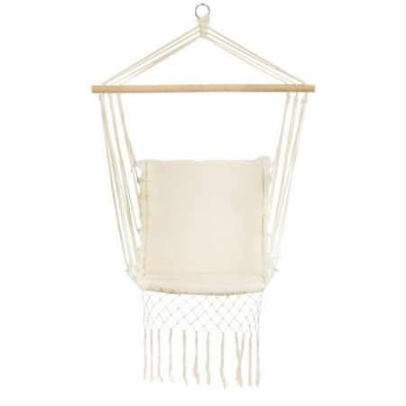 Jucarii de exterior - Leagan Suspendat Pentru Interior/exterior, Cu Spatar, Cuib De Barza, 120 kg, GW-923, Alb