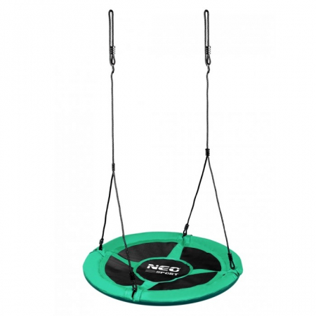 Jucarii de exterior - Leagan tip cuib pentru copii XXL, 95 cm, 150 kg, Neo-Sport 1001, Verde