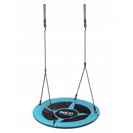 Jucarii de exterior - Leagan tip cuib pentru copii XXL, 95 cm, 150 kg, Neo-Sport 1002, Turcoaz