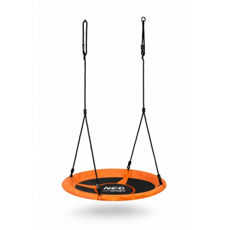 Jucarii de exterior - Leagan tip cuib pentru copii XXL, 95 cm, 150 kg, Neo-Sport 1004, Portocaliu