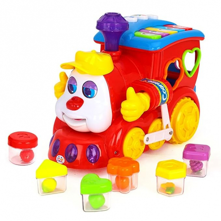 Jocuri si jucarii educative pentru bebe - Locomotiva Zambitoare - Joc Interactiv si Educativ pentru Copii