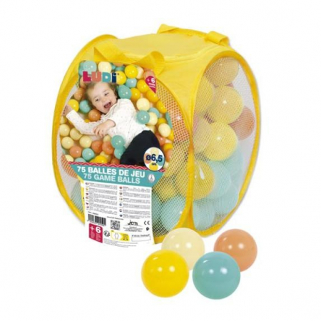 Copii 3 ani+ - LUDI Set 75 bile joaca multicolore