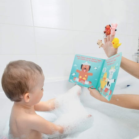 LUDI Set de baie carte si marionete pentru degete [7]