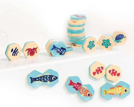 Pentru Bebe - LUDI Set jucarii baie pentru stimularea memoriei