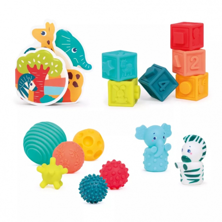 Copii 3 ani+ - LUDI Set jucarii senzoriale Jungla