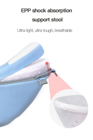 Marsupiu ergonomic multifunctional cu scaunel de sustinere, albastru [17]