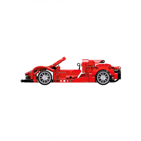 Masina sport rosie tip lego tehnic de constructie (482 piese) [6]
