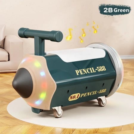 Masinute si vehicule pentru copii - Masinuta Copii Creionas Vitezoman - Cu Sunete, Lumini si Ghidon Interactiv