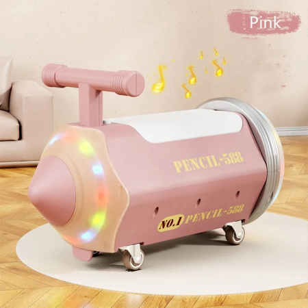 Jucarii si jocuri interactive pentru bebe - Masinuta Copii Creionas Vitezoman - Cu Sunete, Lumini si Ghidon Interactiv