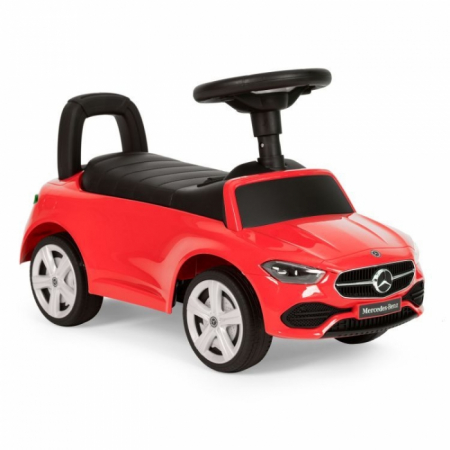 Jucarii de exterior - Masinuta de impins cu maner Mercedes C Class Ecotoys 667 - Rosu
