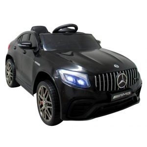 Jucarii de exterior - Masinuta electrica cu telecomanda 4 x 4, roti EVA, varsta 3-6 ani, Mercedes AMG GLC 63S, 115x61x55 CM, putere 180W R-Sport - Negru