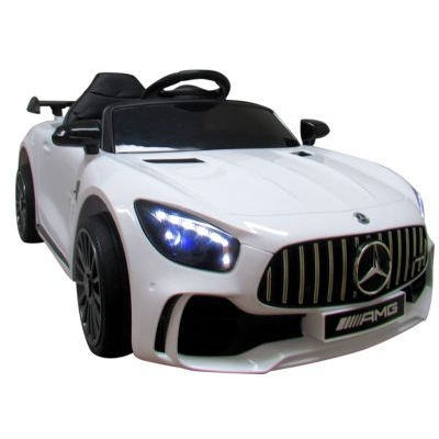 Jucarii de exterior - Masinuta electrica cu telecomanda Mercedes AMG GTR-S R-Sport - Alb