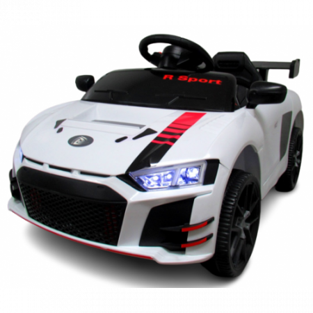 Jucarii de exterior - Masinuta electrica cu telecomanda si functie de balansare Cabrio A1 R-Sport - Alb (varsta 1-4 ani)