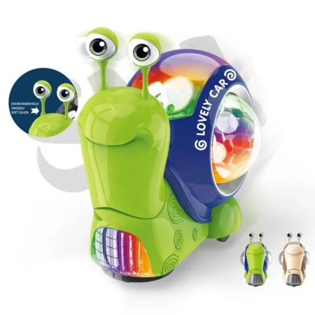 Jucarii copii si bebe - Melc Interactiv pentru Mers de-a Busilea cu Deplasare Automata si Lumini - CALUP 2
