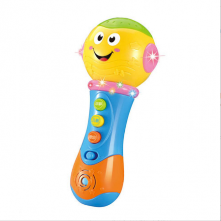Jucarii si jocuri interactive pe varsta - Microfon de jucarie cu proiectii si functii muzicale Projection Mic
