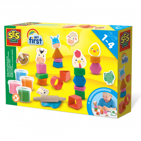 Pictura, modelaj si accesorii - My first - Animale din plastilina de stivuit