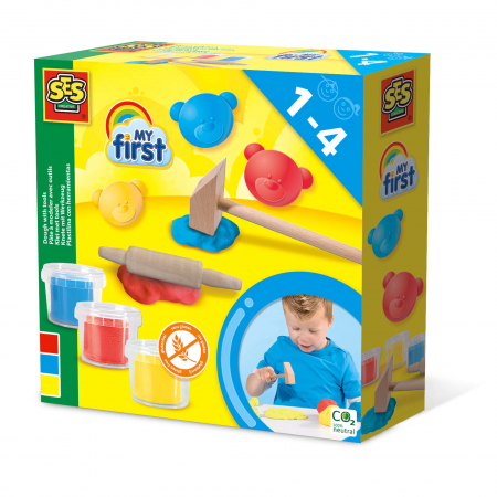 Copii 3 ani+ - My first - Plastilina cu instrumente 3 x 90 gr