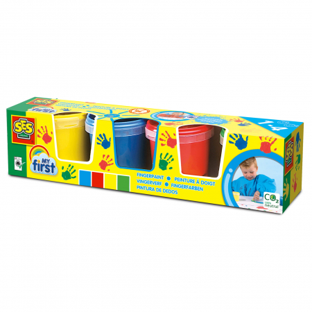 Copii 3 ani+ - My first - Set acuarele pentru degete 4 x 145 ml