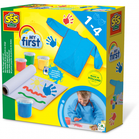 Pictura, modelaj si accesorii - My first - Set acuarele pentru degetele si sort