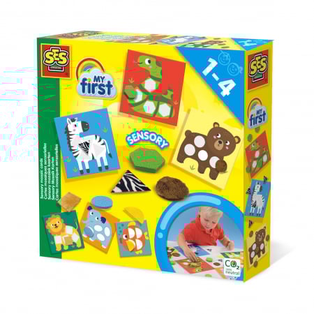 Jucarii si jocuri interactive pentru  copii - Set creativ copii cu animale si forme senzoriale