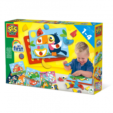 Jucarii copii si bebe - My first - Set creativ mozaic cu butoni mari